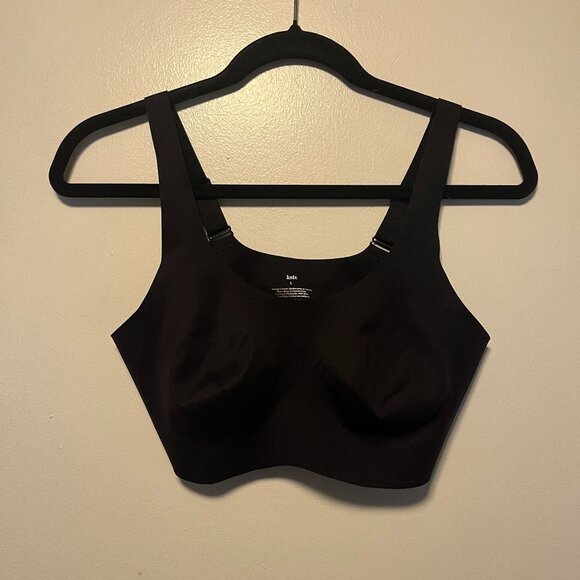 Knix Wireless Black Seamless Bra – Adjustable Straps – Size L - Picture 1 of 3